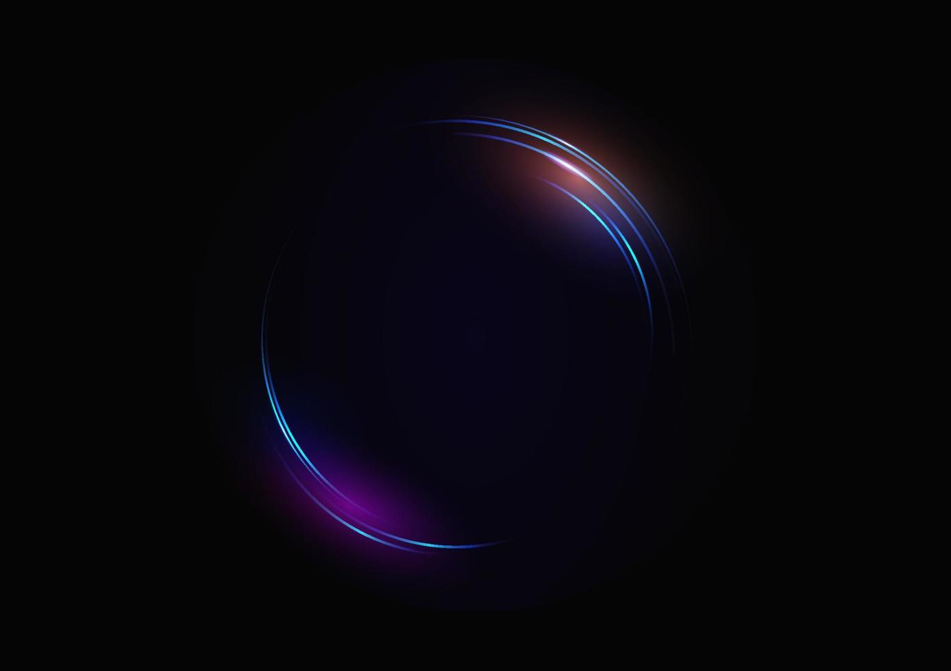 abstrakt cirkel ljus, ring teknik bakgrund vektor