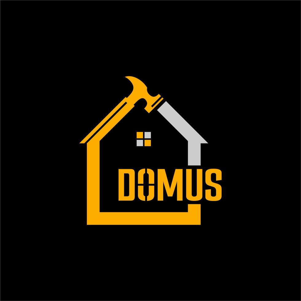 Logo Domus Häuser Immobilien vektor