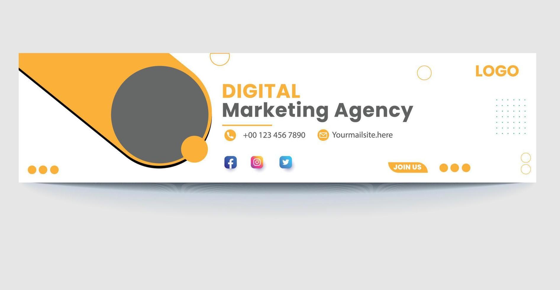 linkedin banner designmall vektor