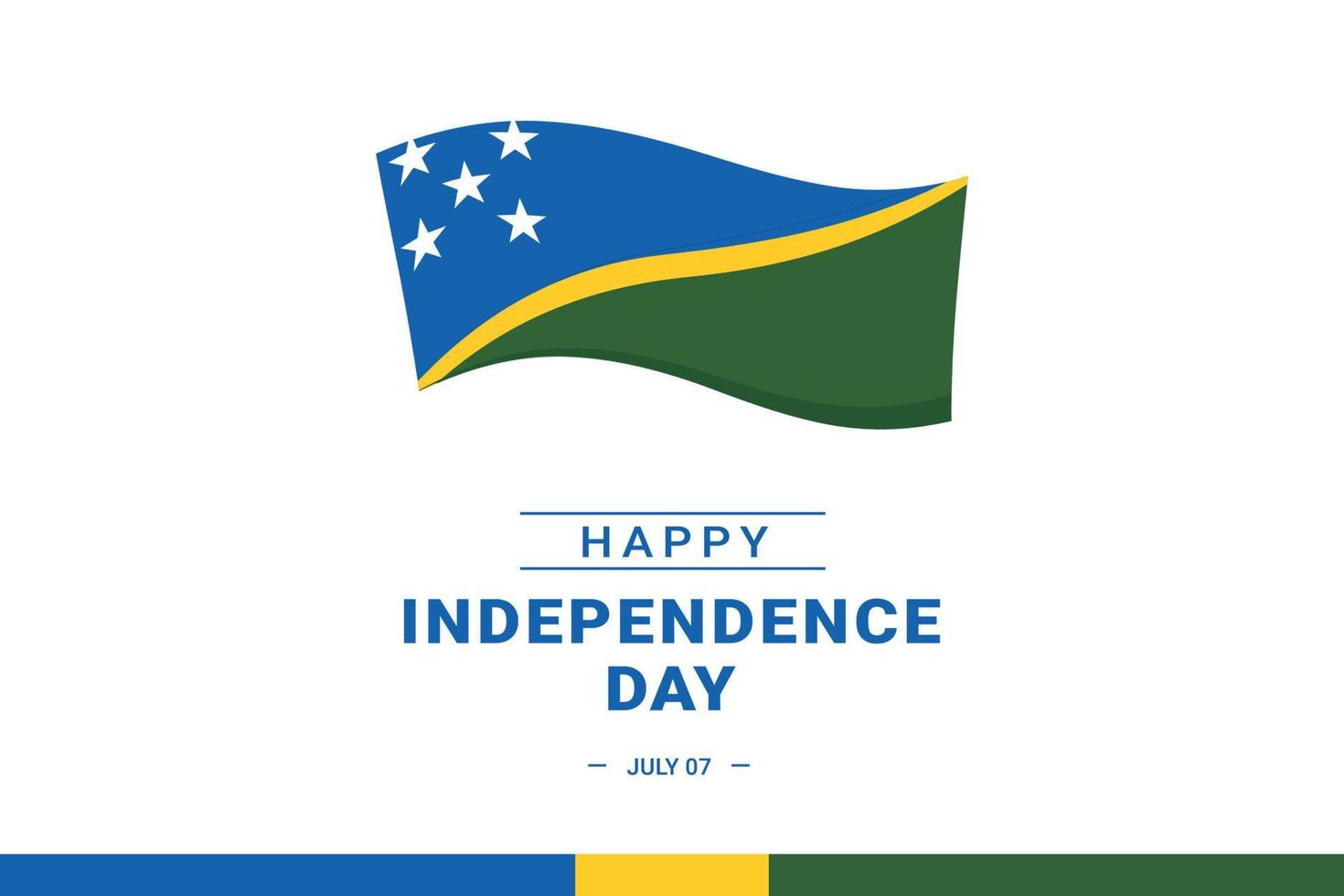 Salomonöarnas självständighetsdag vektor