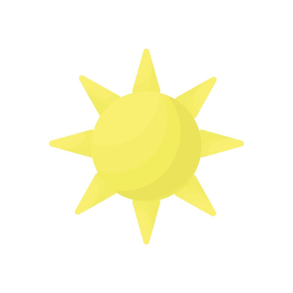 Vektor-Illustration der Sonne vektor
