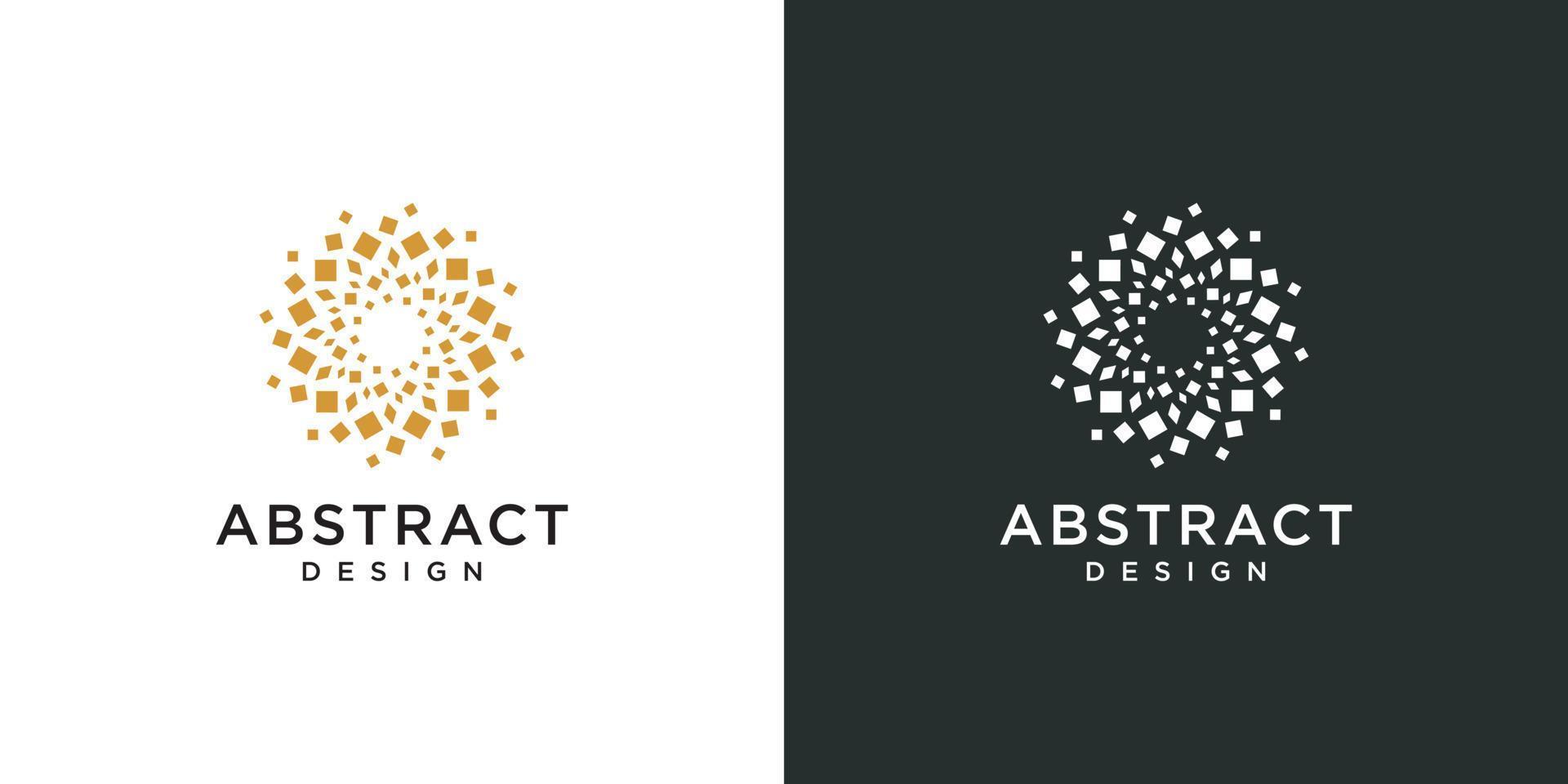 abstrakte Goldkastenform - Gestaltungselement. vektor