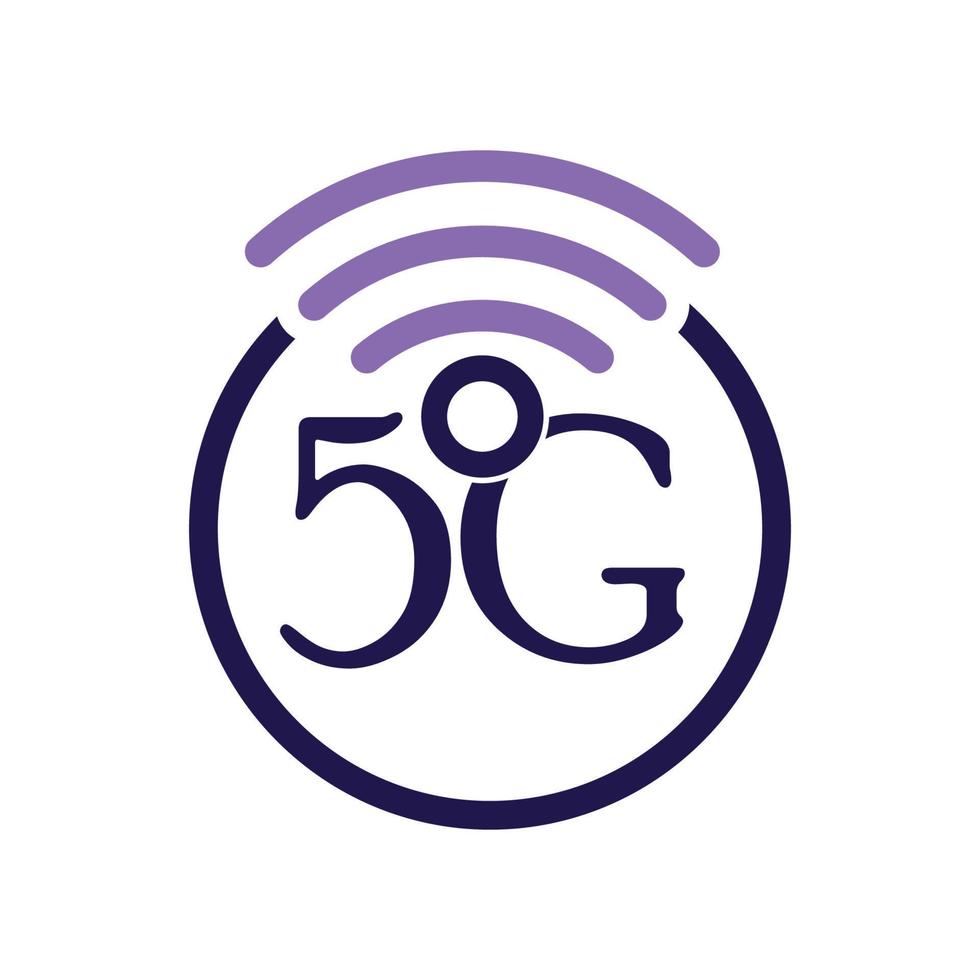 5g ikon mall vektor logotyp illustration