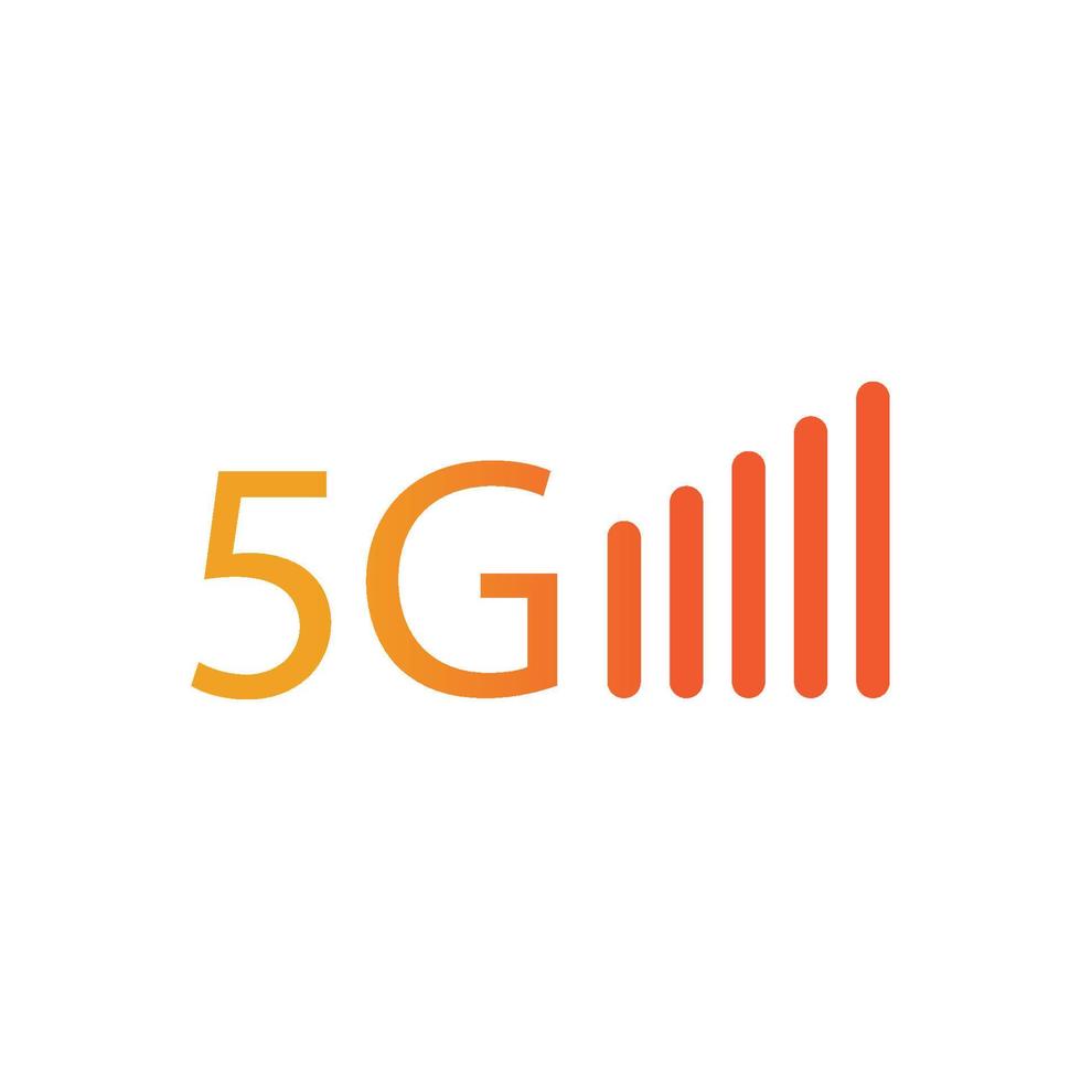 5g-Symbol-Vorlage-Vektor-Logo-Illustration vektor