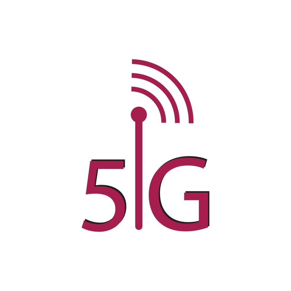 5g ikon mall vektor logotyp illustration