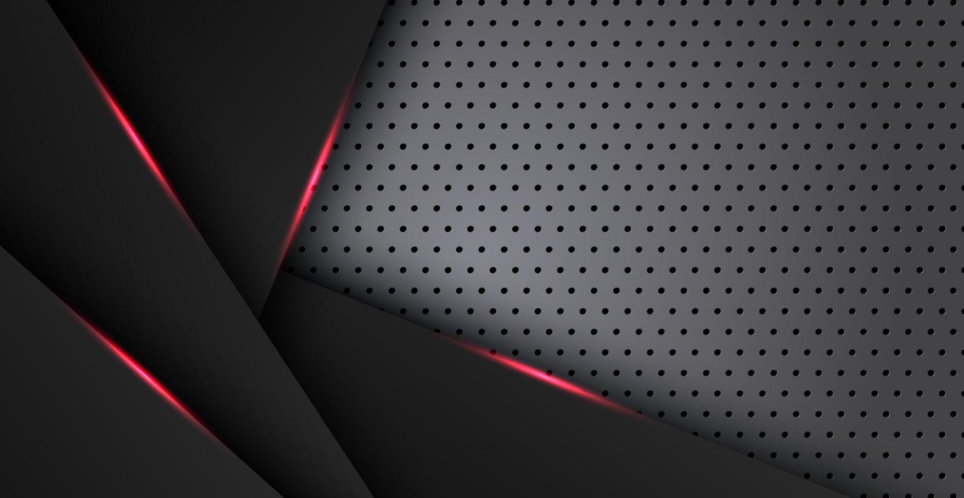 abstrakt röd svart utrymme ram layout design tech triangel koncept silver textur bakgrund. eps10 vektor