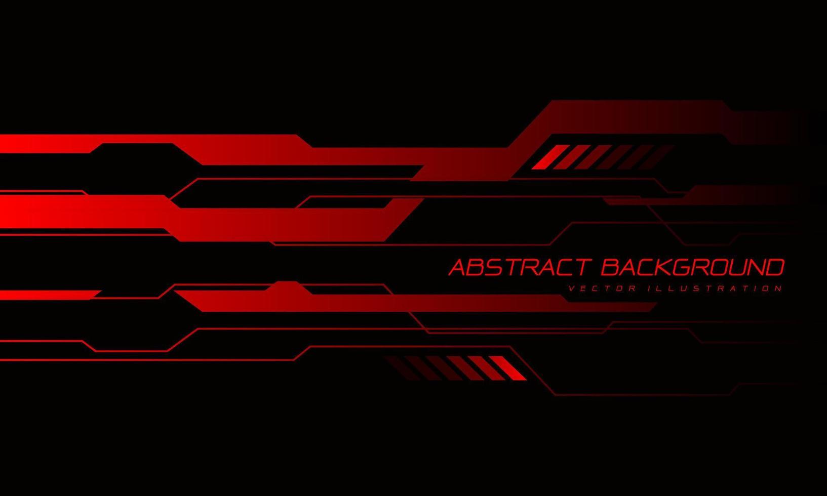 abstrakte rote Cyber-Linie geometrisch futuristisch auf dunkelgrauem Design moderner Technologie-Hintergrundvektor vektor