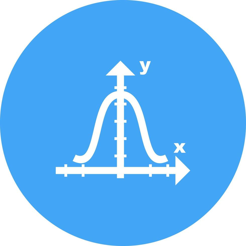 glockenförmiges Diagramm Kreis Hintergrundsymbol vektor