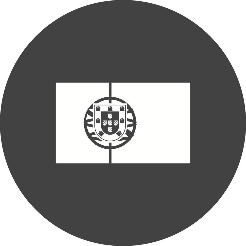 Portugal-Kreis-Hintergrund-Symbol vektor