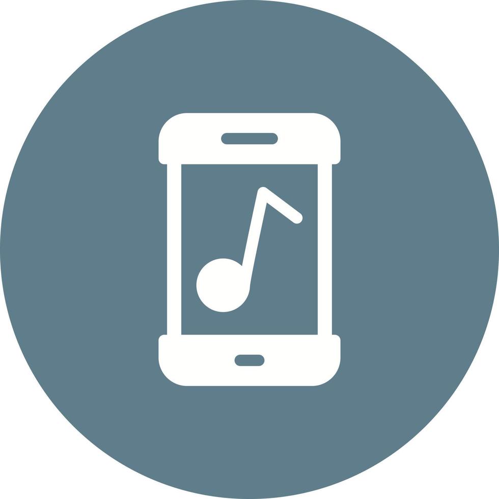 musik app cirkel bakgrundsikon vektor