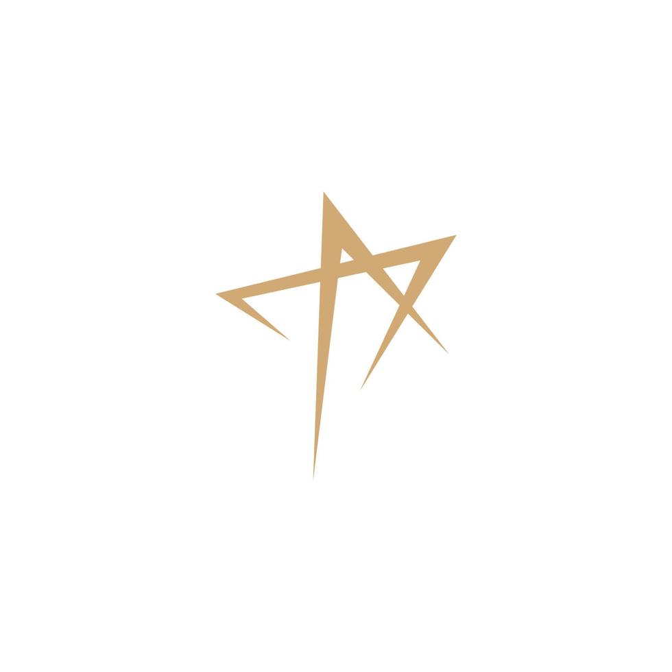 stjärna logotyp ikon illustration mall vektor