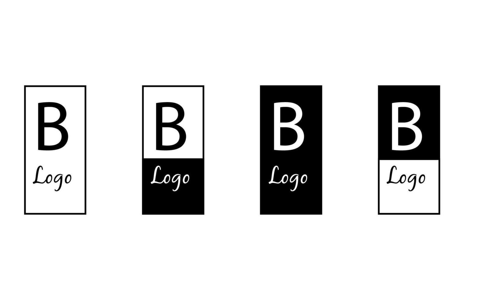 leete b vektor logotypdesign