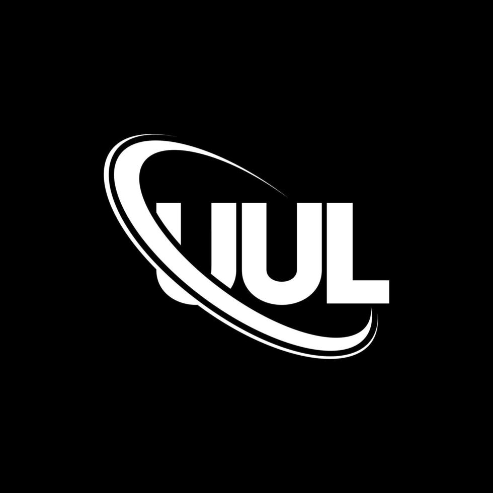 uul logotyp. uul brev. uul bokstavslogotypdesign. initialer uul logotyp länkad med cirkel och versaler monogram logotyp. uul typografi för teknik, företag och fastighetsmärke. vektor