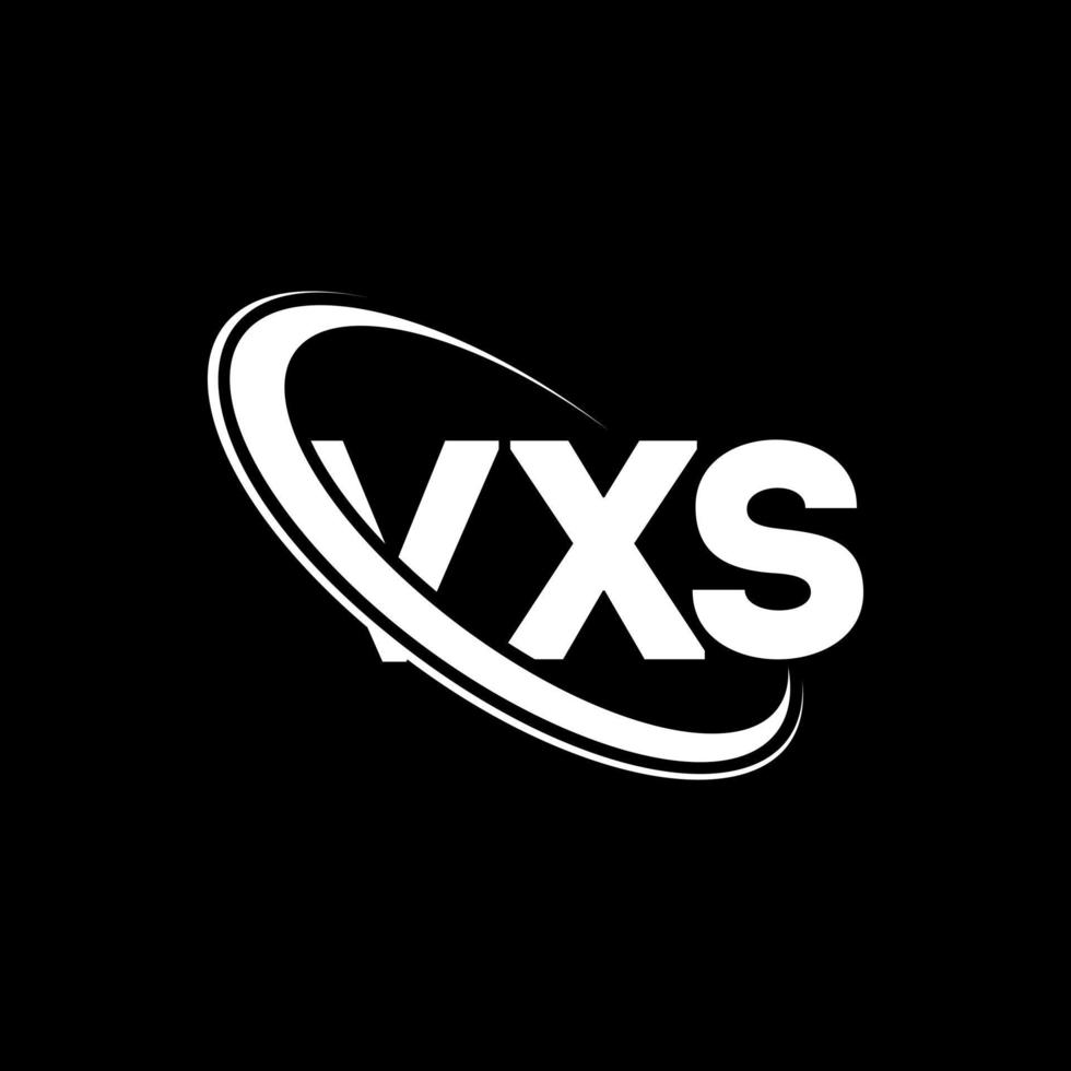 vxs logotyp. vxs brev. vxs brev logotyp design. initialer vxs logotyp länkad med cirkel och versaler monogram logotyp. vxs typografi för teknik, företag och fastighetsmärke. vektor