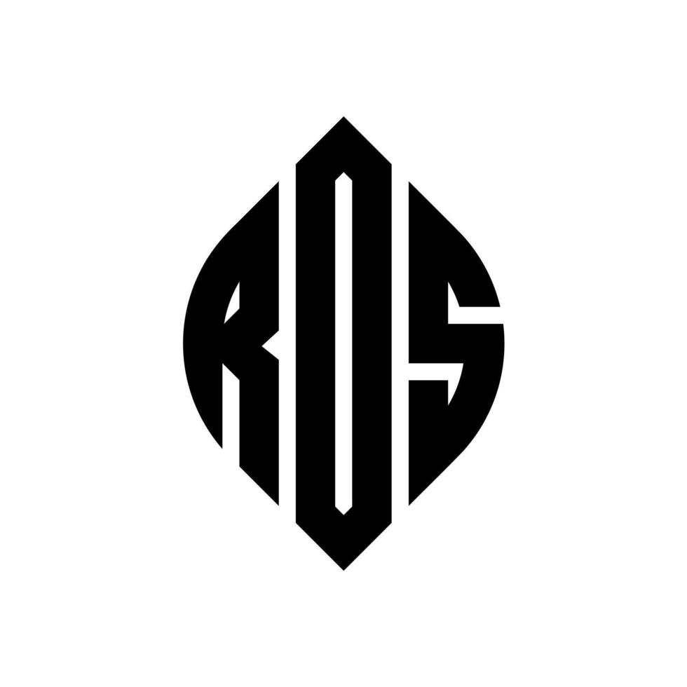 rds cirkelbokstavslogotypdesign med cirkel och ellipsform. rds ellipsbokstäver med typografisk stil. de tre initialerna bildar en cirkellogotyp. rds cirkel emblem abstrakt monogram brev märke vektor. vektor