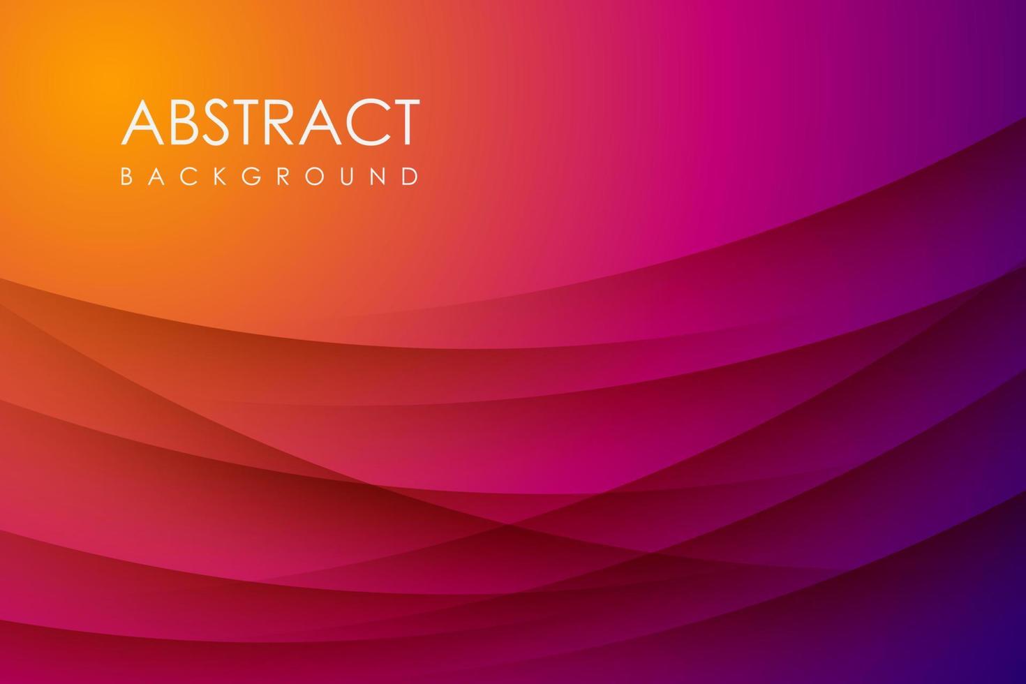 modernes, abstraktes, orangefarbenes und violettes, farbenfrohes Hintergrundkonzept mit goldener Linie und Punktdekoration vektor