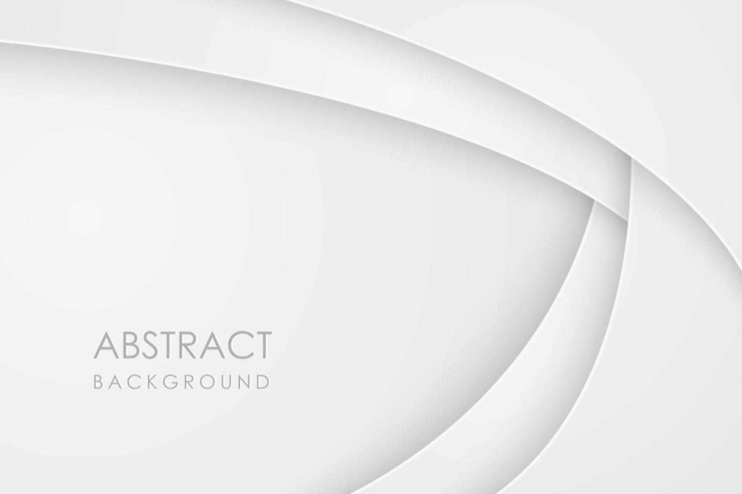 abstrakter 3D-Hintergrund mit weißen Papierschichten. vektorgeometrische Darstellung der Überlappung. Grafikdesign-Element. Minimales Design. Dekoration für Geschäftspräsentation vektor