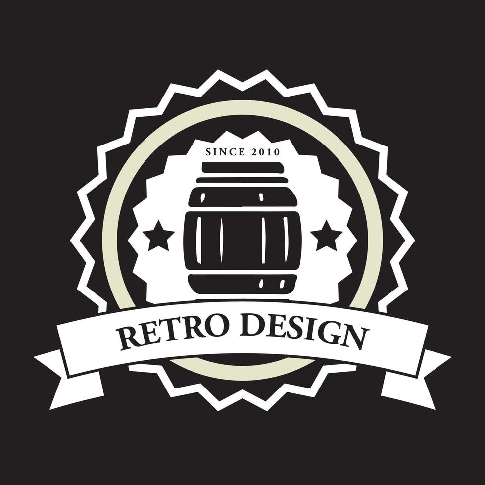 Retro-Vintage-Insignien oder Logos. Vektordesignelemente, Geschäftszeichen, Logos, Identität, Etiketten, Abzeichen und Objekte. vektor