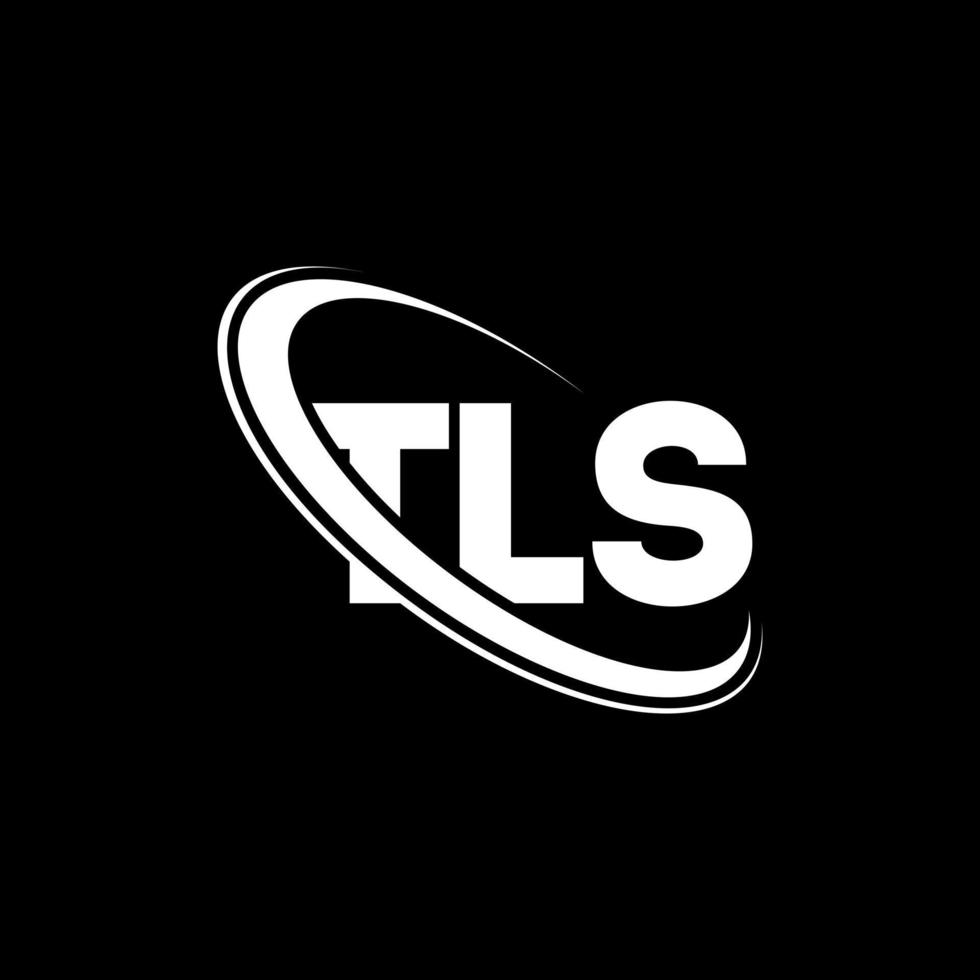 tls-Logo. tls Brief. TLS-Brief-Logo-Design. Initialen TLS-Logo, verbunden mit Kreis und Monogramm-Logo in Großbuchstaben. tls typografie für technologie-, geschäfts- und immobilienmarke. vektor