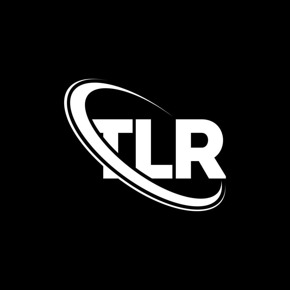 tlr logotyp. tlr brev. tlr brev logotyp design. initialer tlr logotyp länkad med cirkel och versaler monogram logotyp. tlr typografi för teknik, företag och fastighetsmärke. vektor