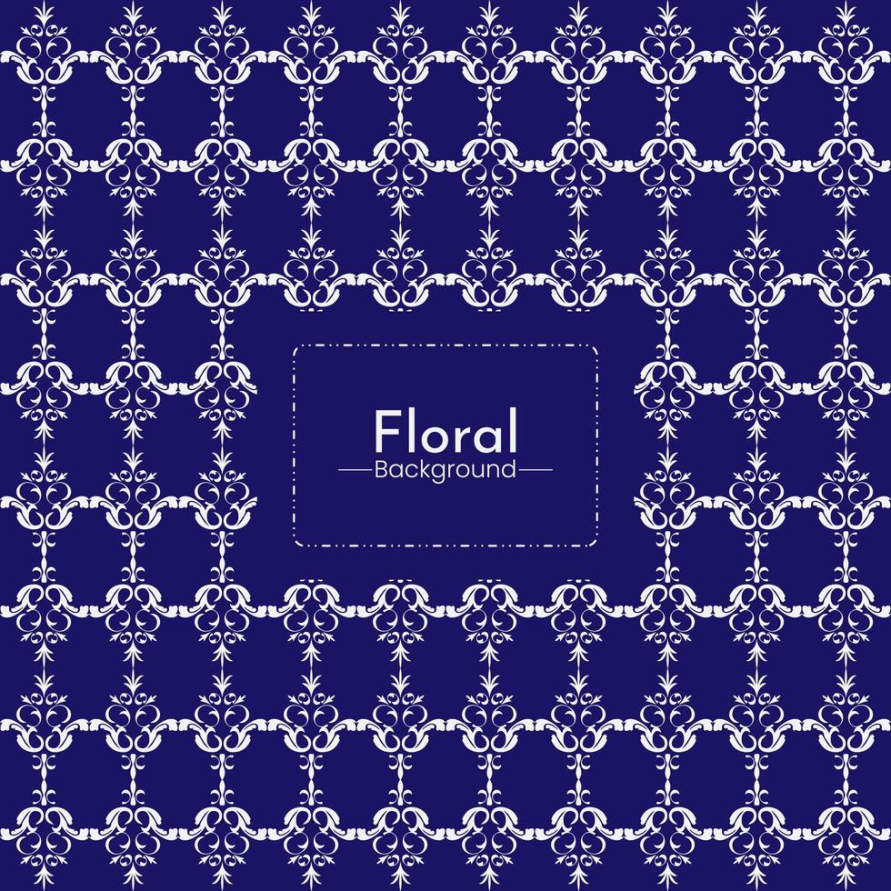 floraler, nahtloser, geometrischer, dekorativer Farbmuster-Grafikdesignvektor in Illustration auf Hintergrund-Premium-Vektor vektor