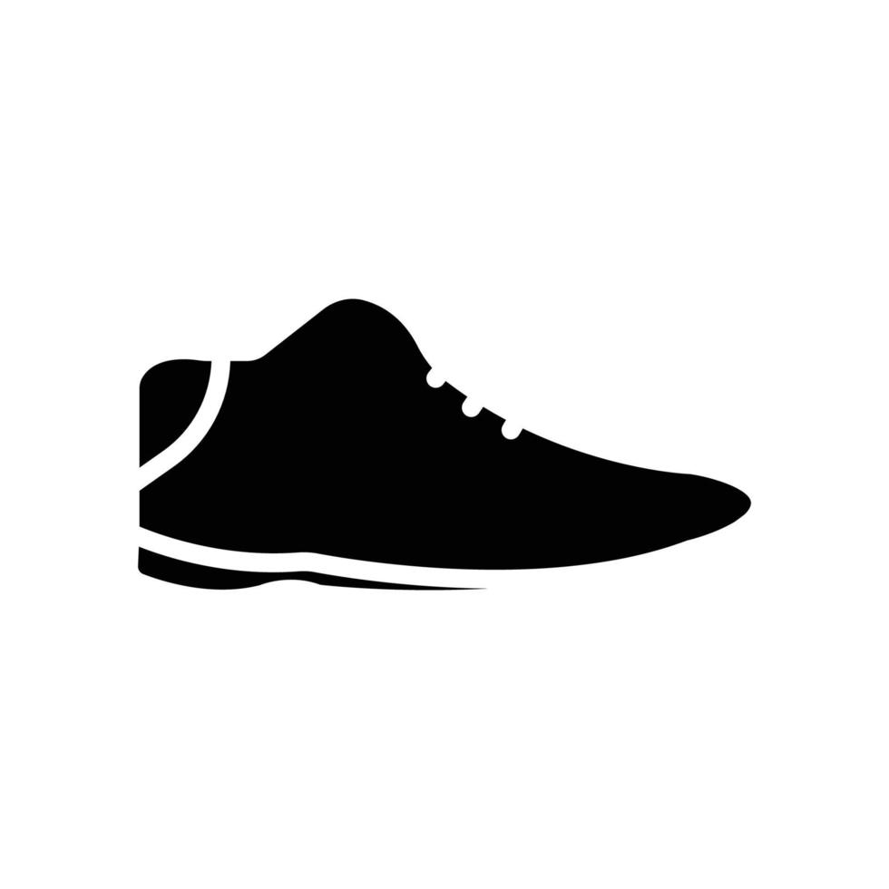 Schuhe-Symbol. geeignet für Zubehörsymbol. solider Symbolstil, Glyphe. einfaches Design editierbar vektor