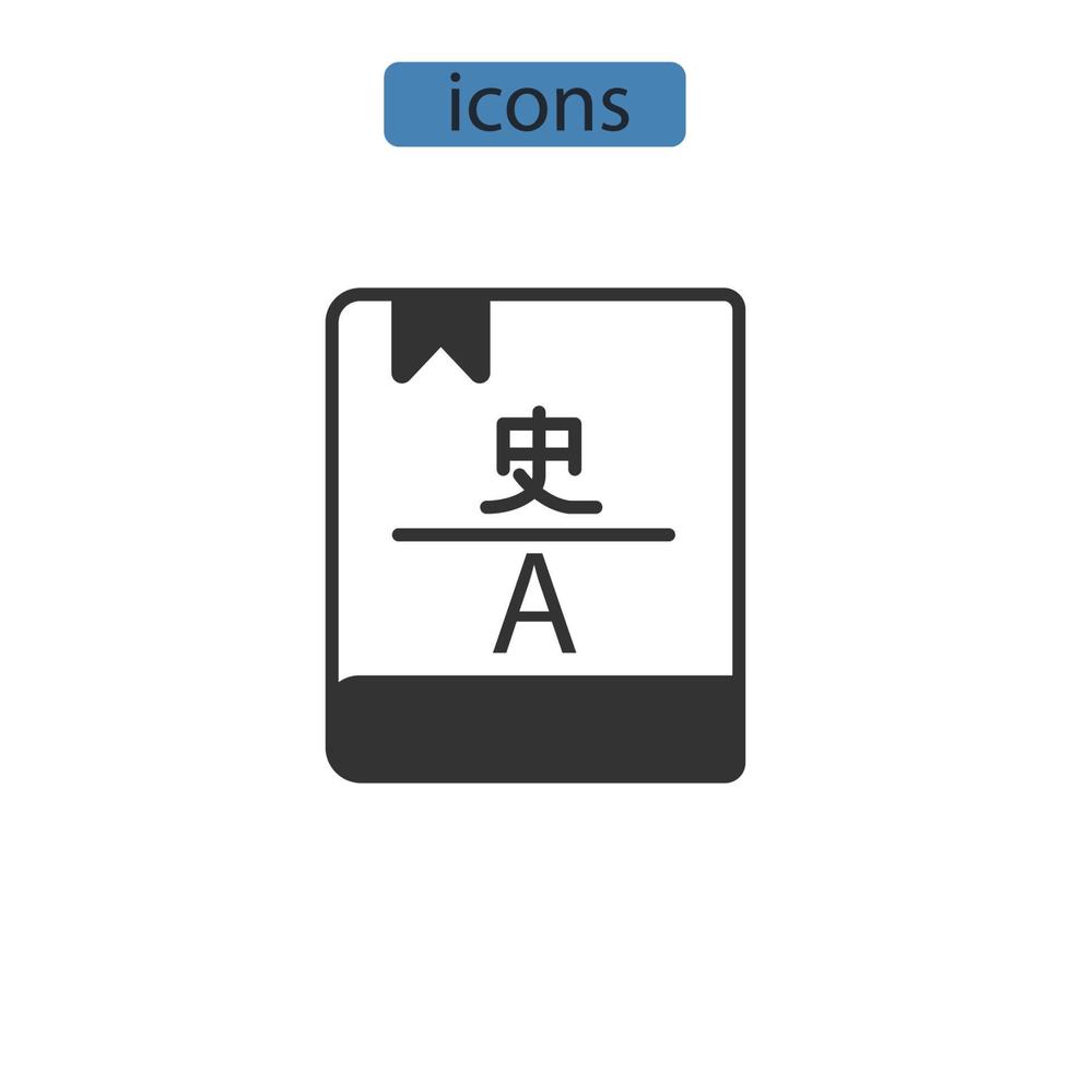 översättare ikoner symbol vektorelement för infographic webben vektor