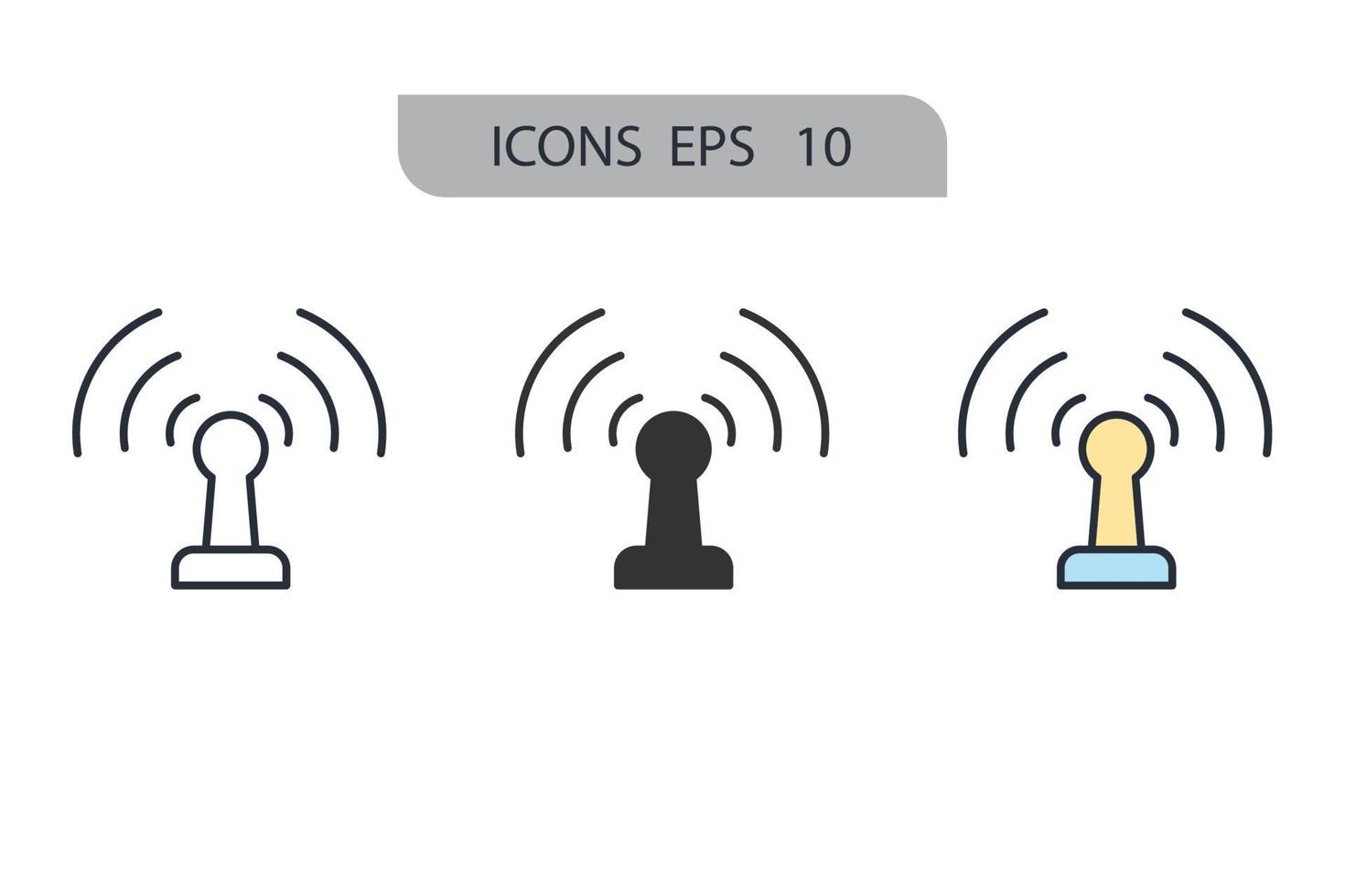 wifi ikoner symbol vektorelement för infographic webben vektor