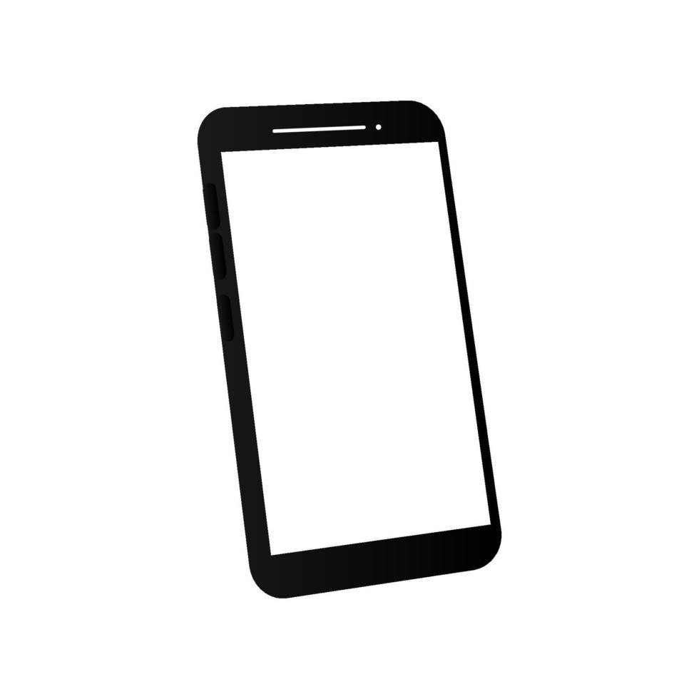 Smartphone schwarz und weiß.Mockup. Vektor-Illustration. vektor
