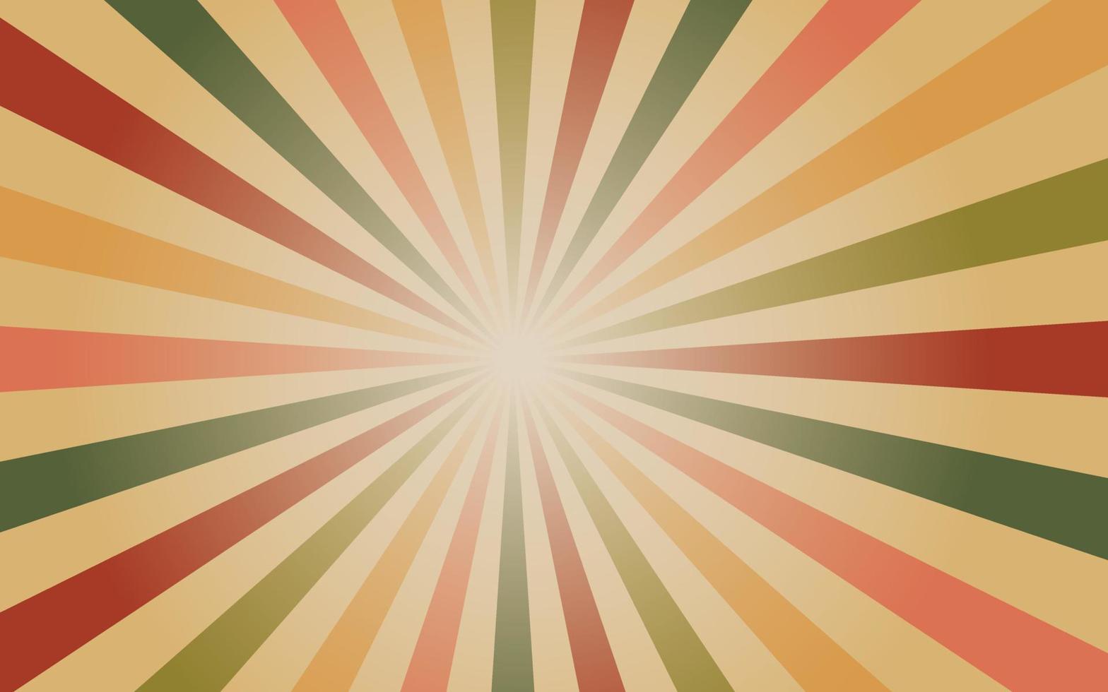 Sonnenstrahlen im Retro-Vintage-Stil auf Hintergrund, Sunburst-Musterhintergrund. Strahlen. Sommer-Banner-Vektor-Illustration vektor