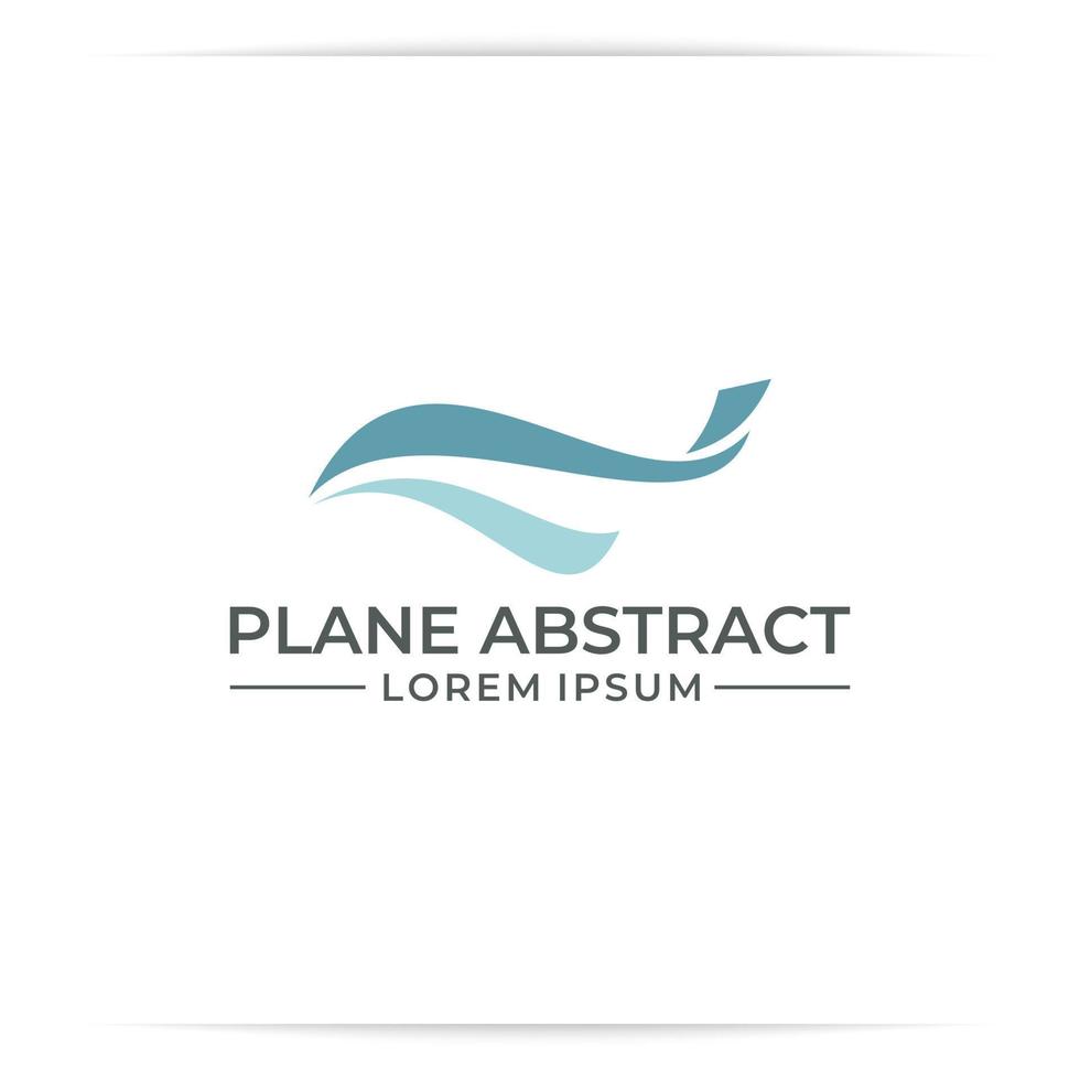 abstrakt plan logotyp design vektor. för flygbolaget vektor