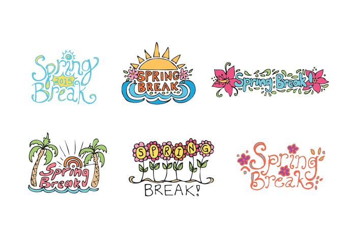 Gratis Spring Break Vector Series