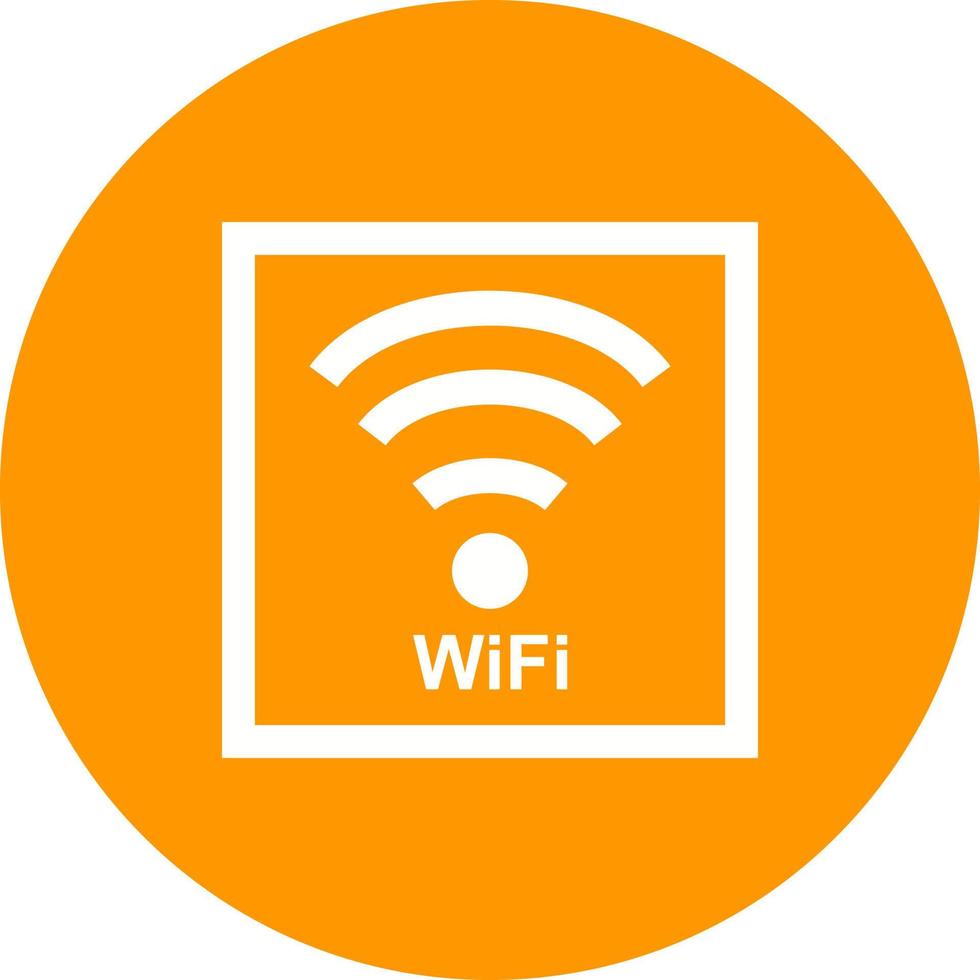 Wi-Fi-Zeichen-Kreis-Hintergrund-Symbol vektor