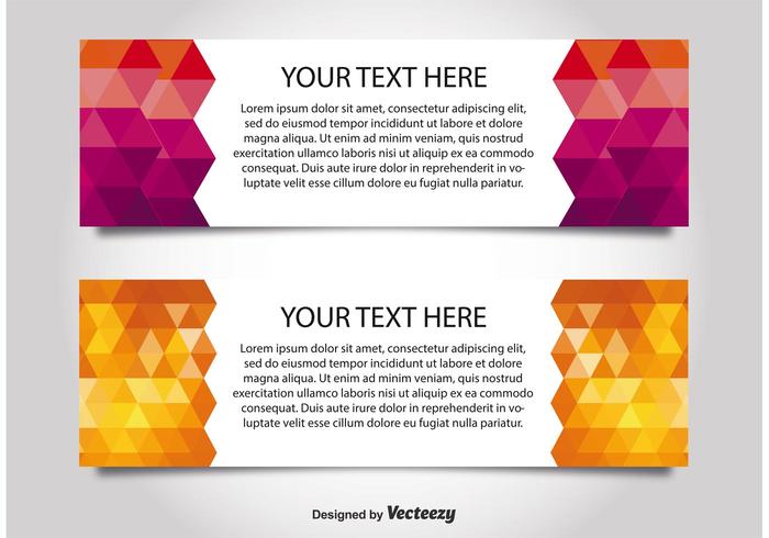 Modern Style Web Banner Vorlagen vektor