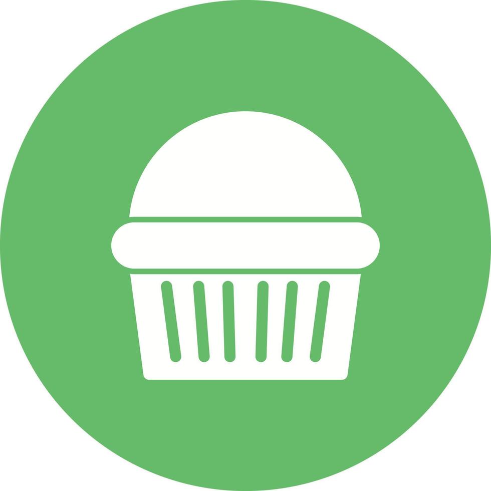 Schokoladen-Muffin-Kreis-Hintergrund-Symbol vektor