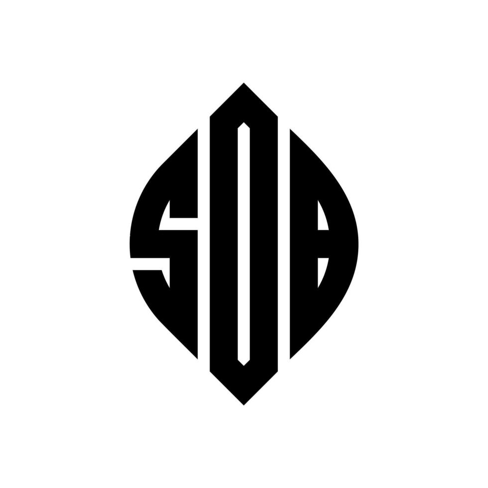 sdb-Kreisbuchstaben-Logo-Design mit Kreis- und Ellipsenform. sdb-Ellipsenbuchstaben mit typografischem Stil. Die drei Initialen bilden ein Kreislogo. sdb-Kreis-Emblem abstrakter Monogramm-Buchstaben-Markierungsvektor. vektor