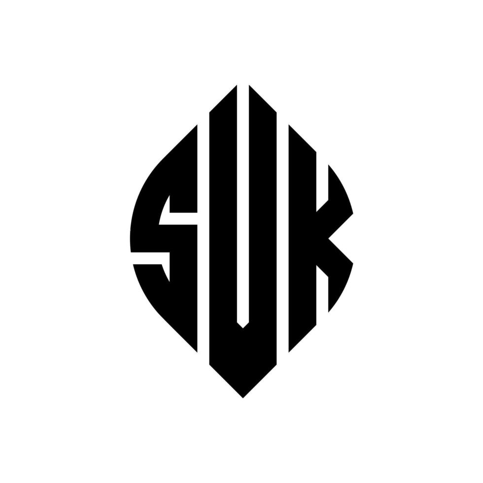 svk-Kreisbuchstabe-Logo-Design mit Kreis- und Ellipsenform. SVK-Ellipsenbuchstaben mit typografischem Stil. Die drei Initialen bilden ein Kreislogo. svk-Kreis-Emblem abstrakter Monogramm-Buchstaben-Markierungsvektor. vektor