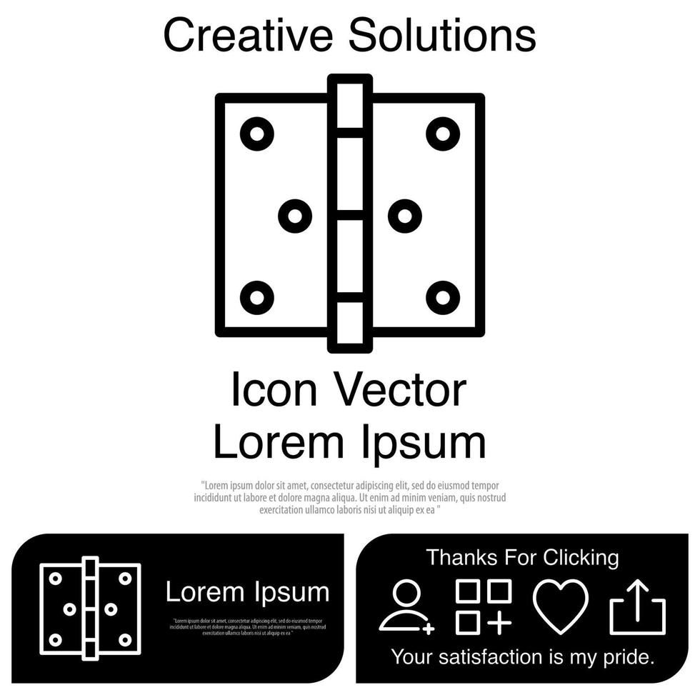 Scharniersymbol eps 10 vektor