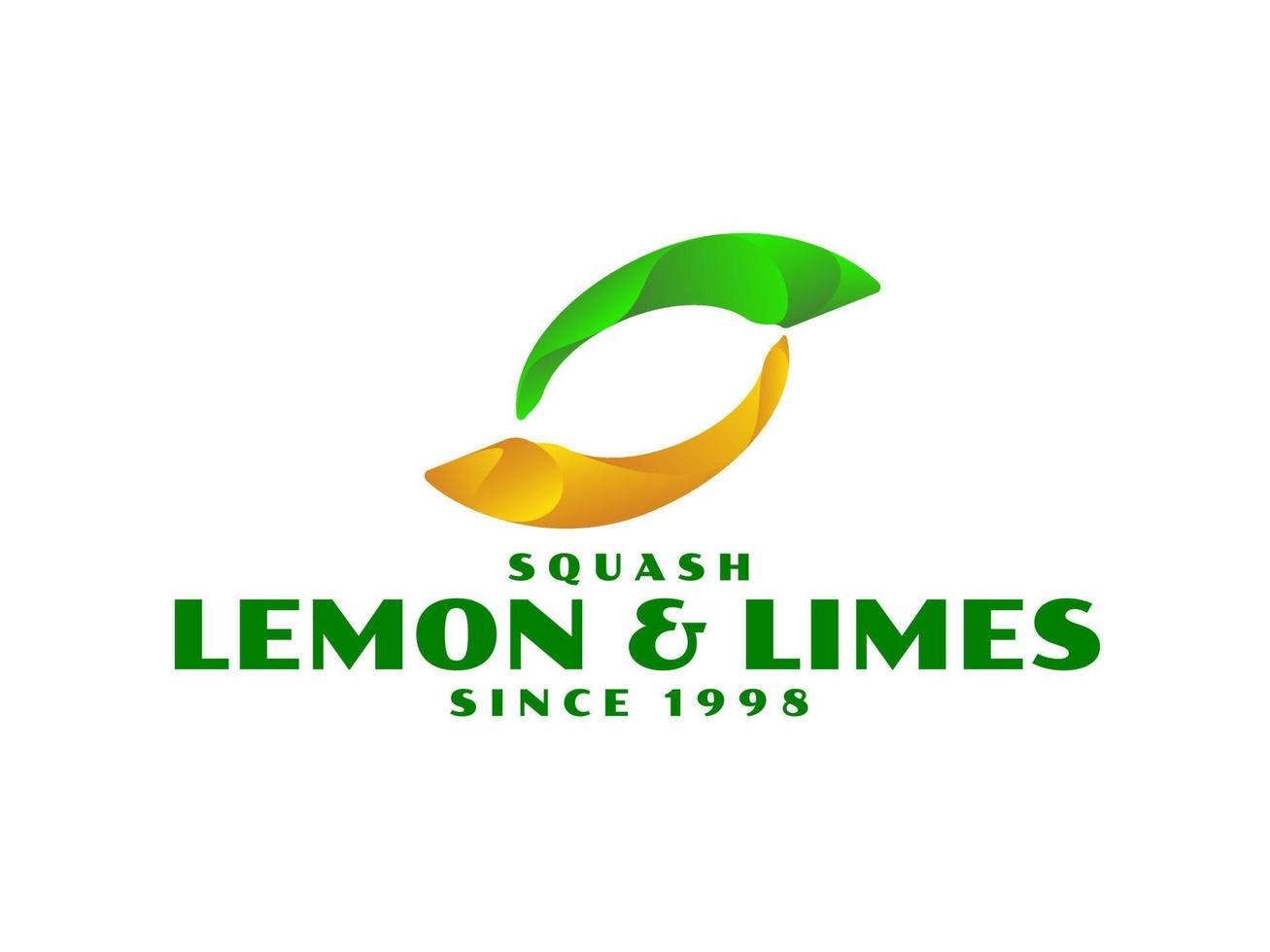 gradient citron lime logotyp vektor