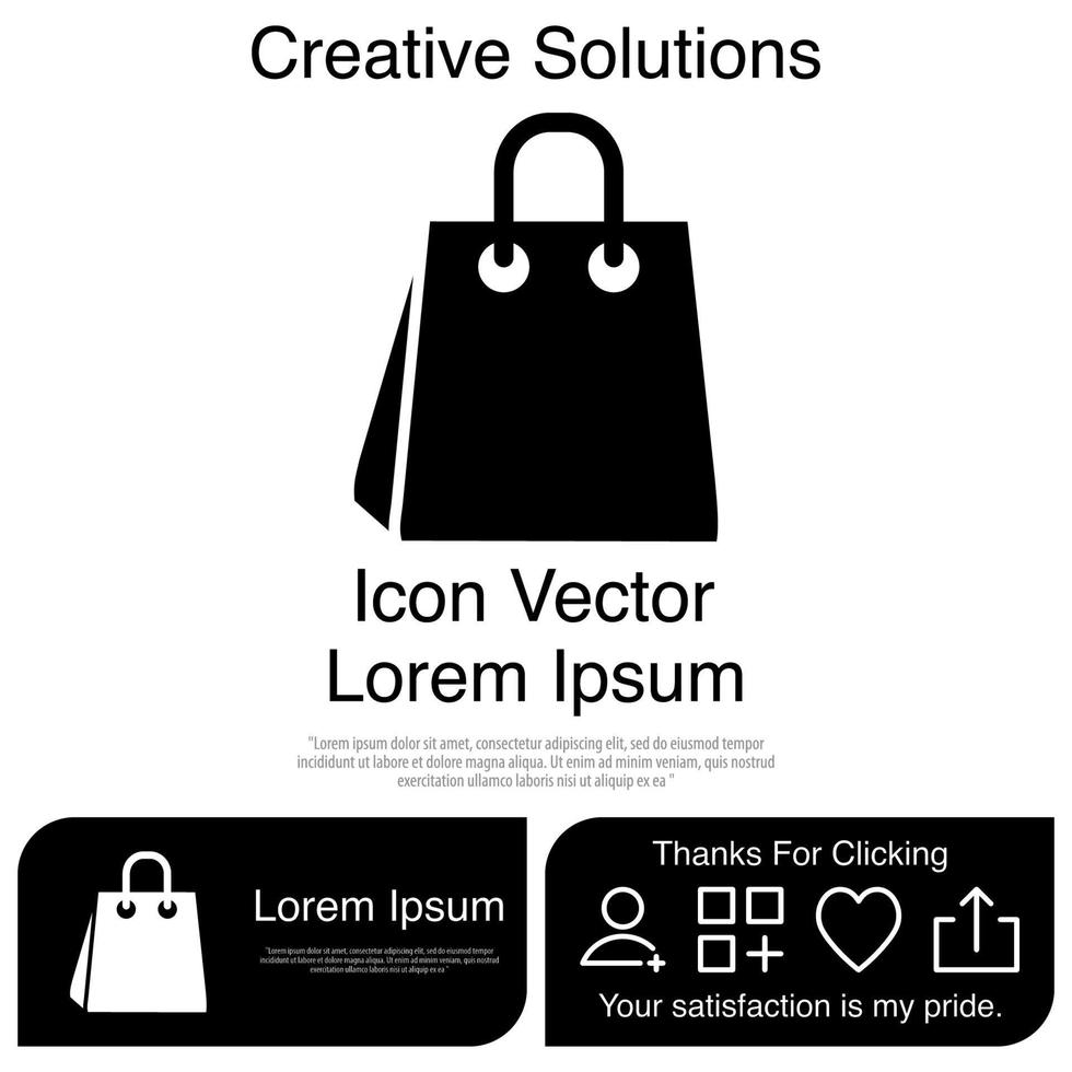 Taschensymbol Vektor eps 10