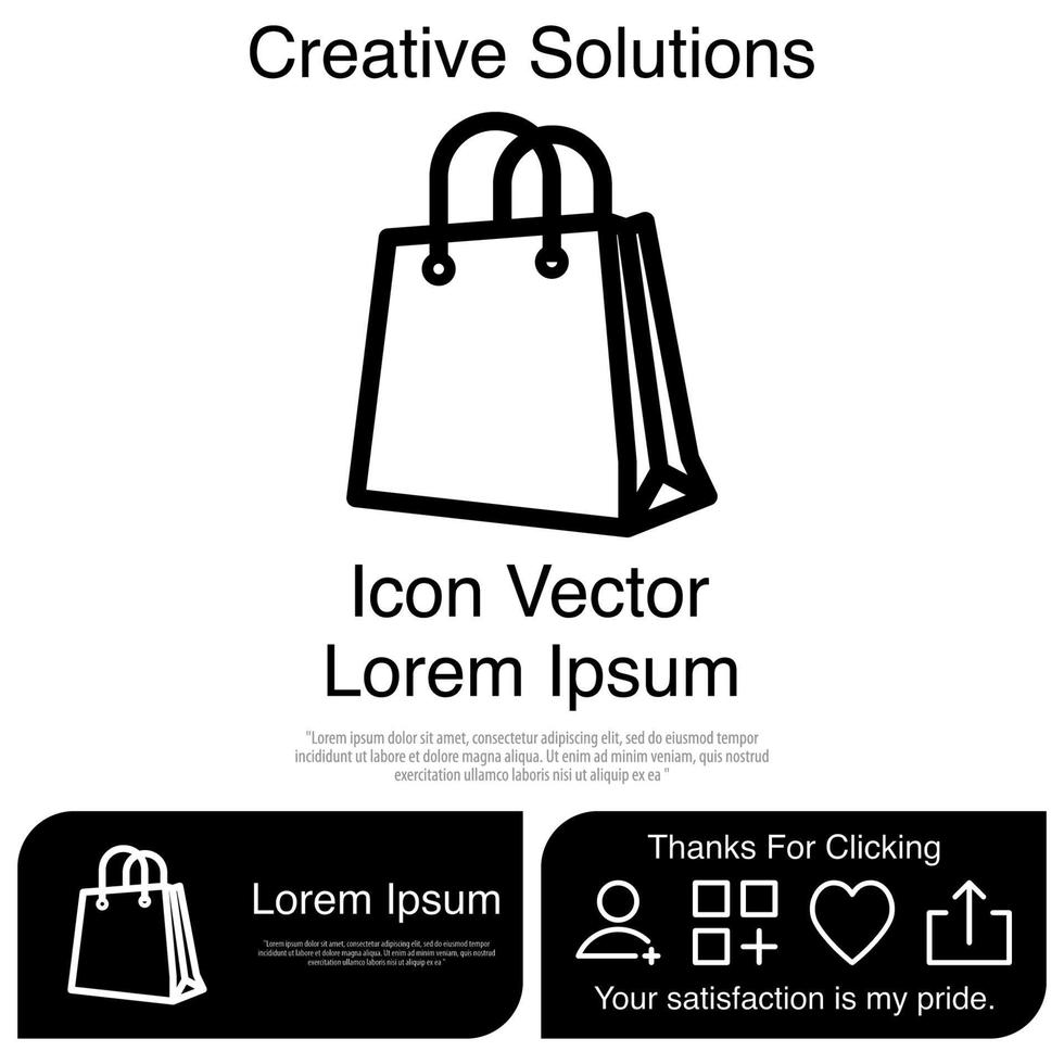 väska ikon vektor eps 10