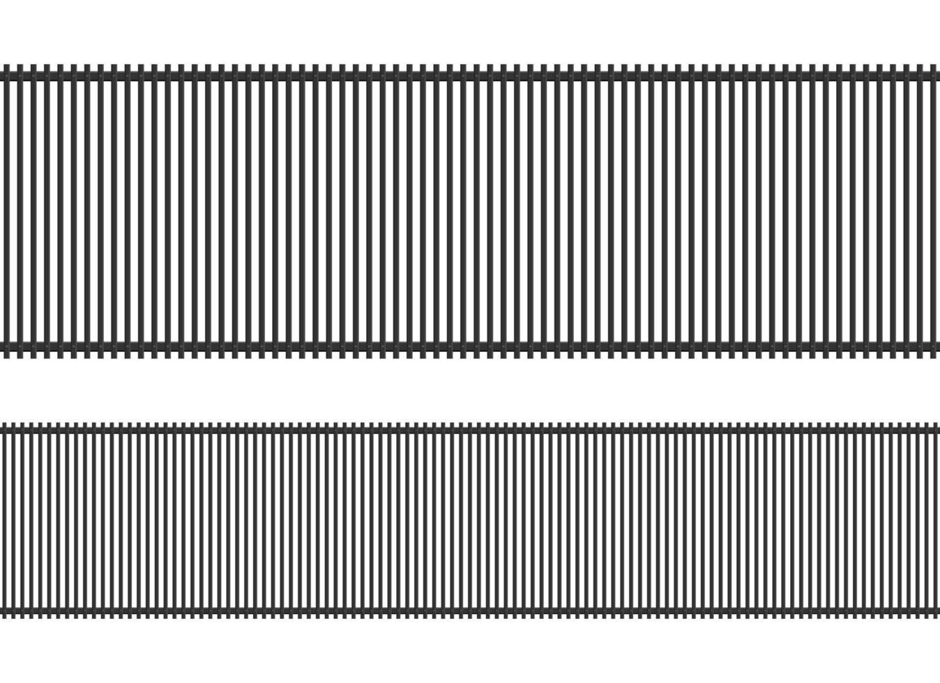 realistischer Stahlzaun. nahtloses Design vektor