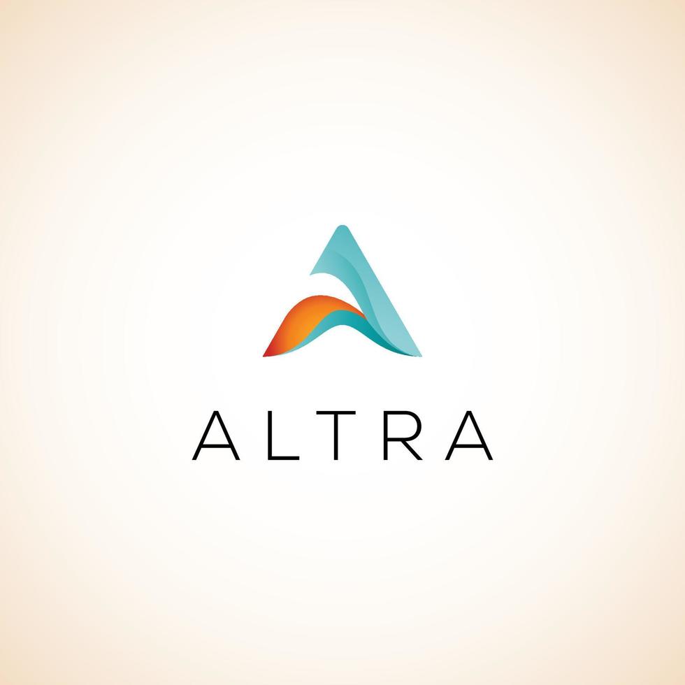 altra logotyp mall vektor