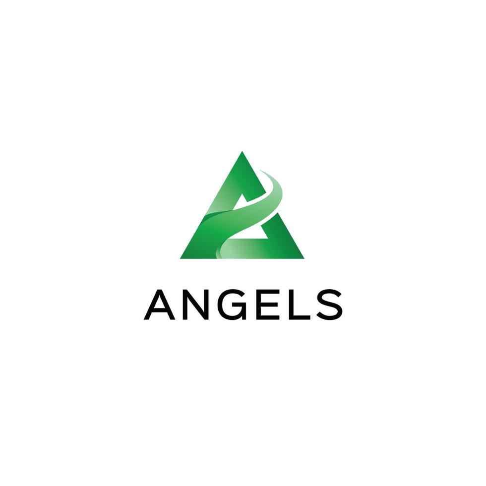 mall för änglars logotyp gratis nedladdning vektor