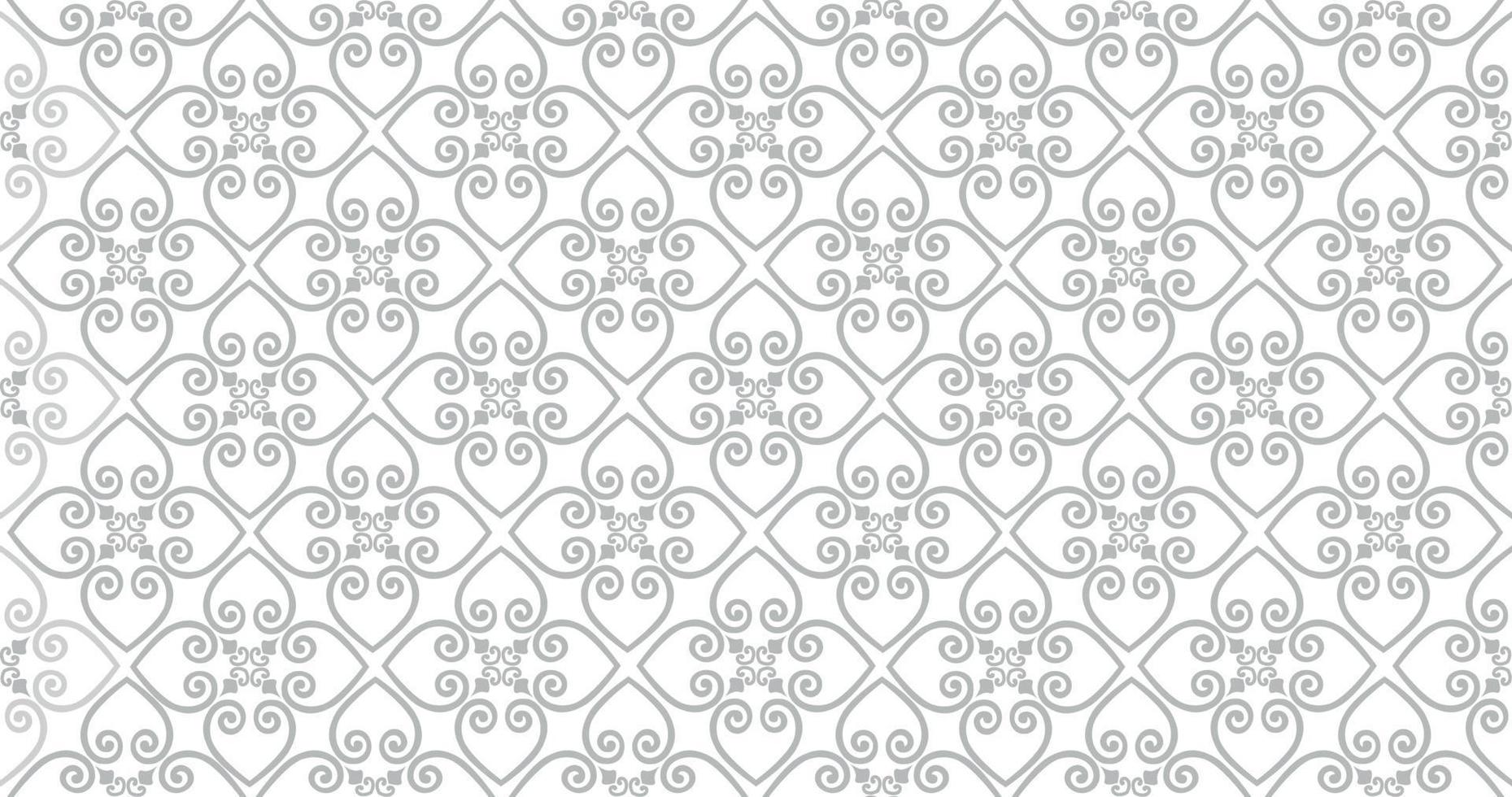 abstrakt sömlösa mönster. arabisk linje prydnad med geometriska former. linjär blommig prydnadsstruktur. konstnärlig bakgrund i arabisk orienterad textilstil. vektor