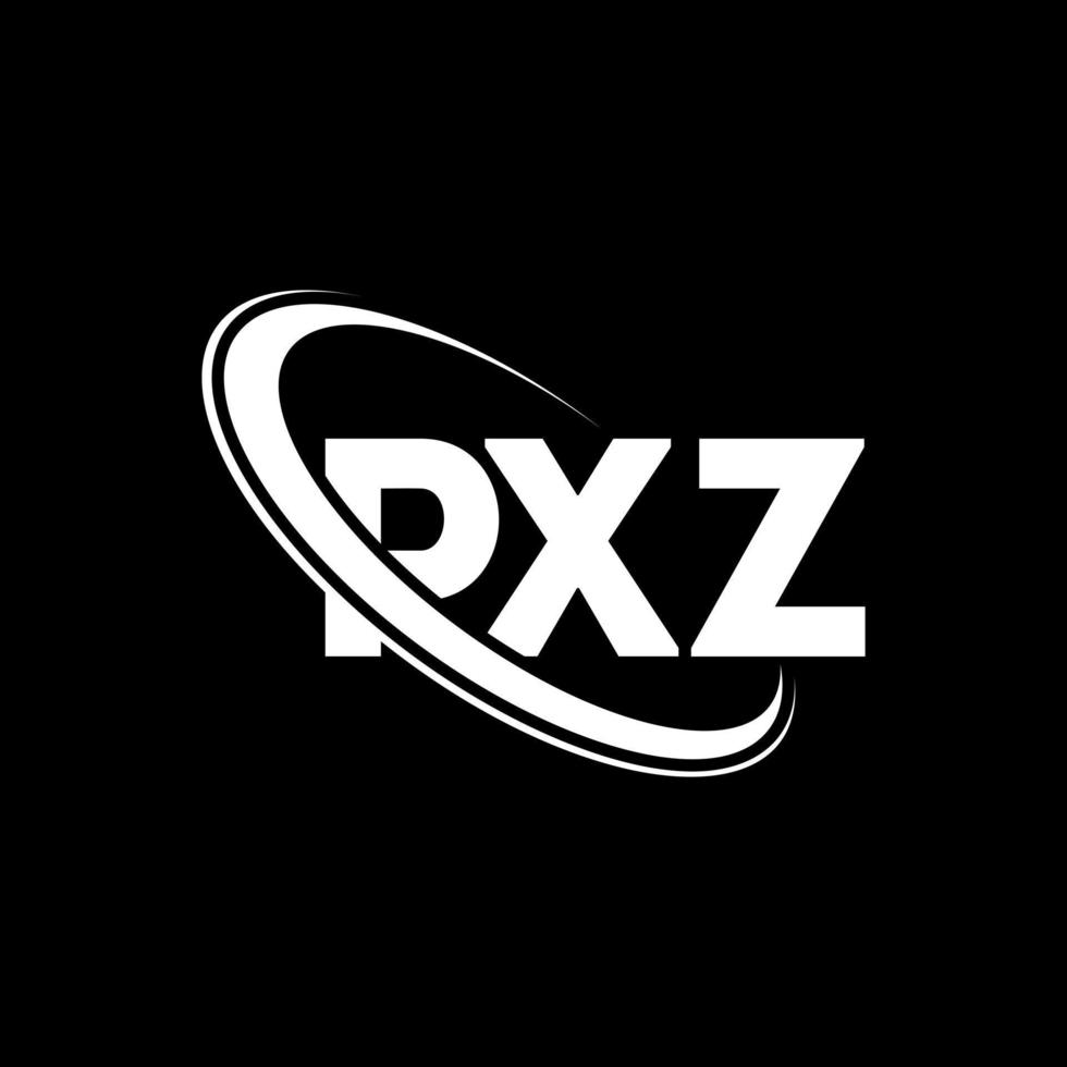 pxz logotyp. pxz bokstav. pxz bokstavslogotypdesign. initialer pxz logotyp länkad med cirkel och versaler monogram logotyp. pxz typografi för teknik, affärs- och fastighetsmärke. vektor