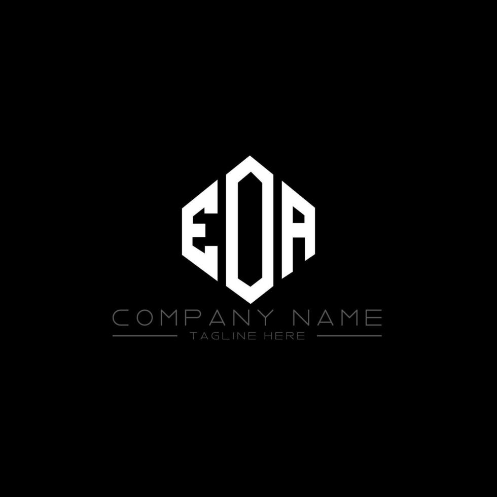 eoa bokstavslogotyp med polygonform. eoa polygon och kubformad logotypdesign. eoa hexagon vektor logotyp mall vita och svarta färger. eoa monogram, affärs- och fastighetslogotyp.