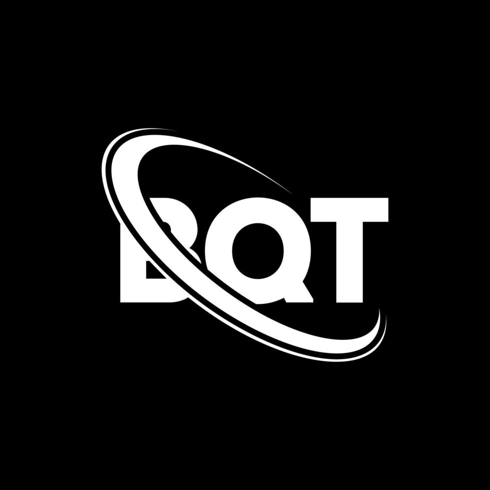 bqt-Logo. bqt-Brief. bqt-Brief-Logo-Design. Initialen bqt-Logo verbunden mit Kreis und Monogramm-Logo in Großbuchstaben. bqt-typografie für technologie-, geschäfts- und immobilienmarke. vektor