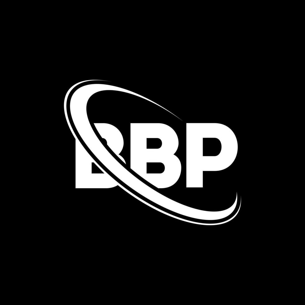 bbp logotyp. bbp brev. bbp brev logotyp design. initialer bbp logotyp länkad med cirkel och versaler monogram logotyp. bbp-typografi för teknik-, affärs- och fastighetsmärke. vektor