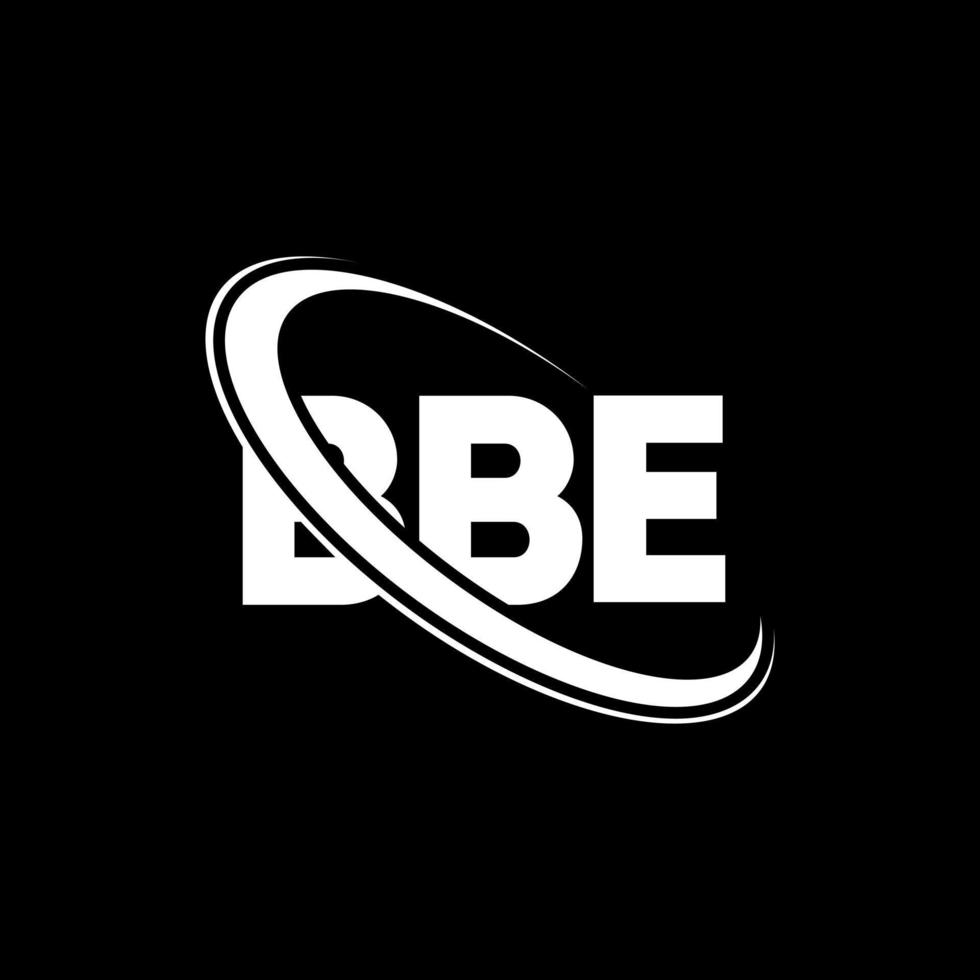 bbe-Logo. bbe brief. bbe-Buchstaben-Logo-Design. Initialen bbe-Logo verbunden mit Kreis und Monogramm-Logo in Großbuchstaben. bbe-Typografie für Technologie-, Geschäfts- und Immobilienmarke. vektor